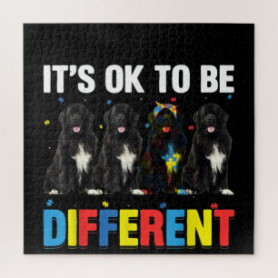 Autistisch Het is oké om een andere Newfoundland M Legpuzzel