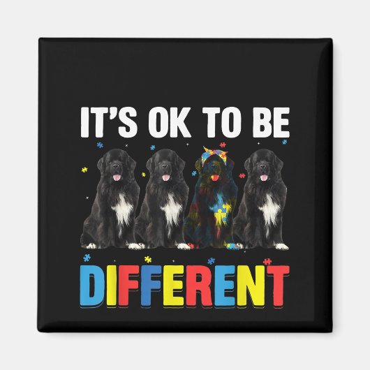 Autistisch |Het is oké om een andere Newfoundland Magneet (Voorkant)