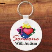 autistisch iemand sleutelhanger (Voorkant)
