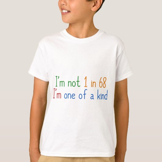 Autistisch kind t-shirt (Voorkant)