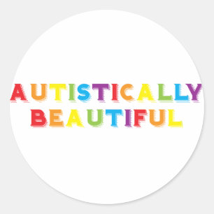 Autistisch mooi ronde sticker