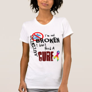 Autistisch, niet gebroken t-shirt