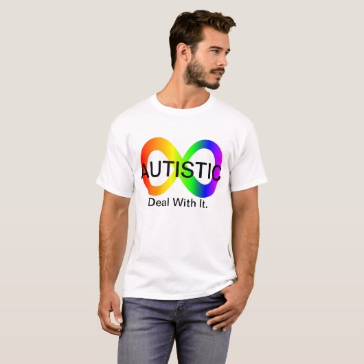 Autistisch omgaan met T-shirt (Voorkant volledig)