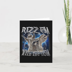 Autistisch Racoon Autisme Meme Funny Rizz Em met d Kaart