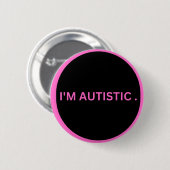 autistisch ronde button 5,7 cm (Voorkant /achterkant)