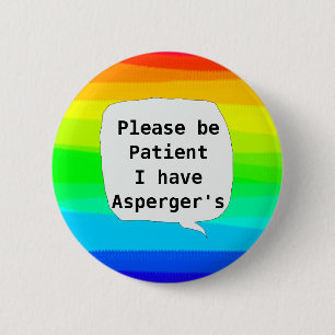 autistisch spectrum van het aspergersyndroom ronde button 5,7 cm