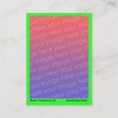 Autistisch studentenkaart V2 Contactkaartje (Achterkant)