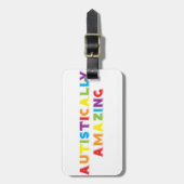 Autistisch verbazingwekkend bagagelabel (Voorkant verticaal)