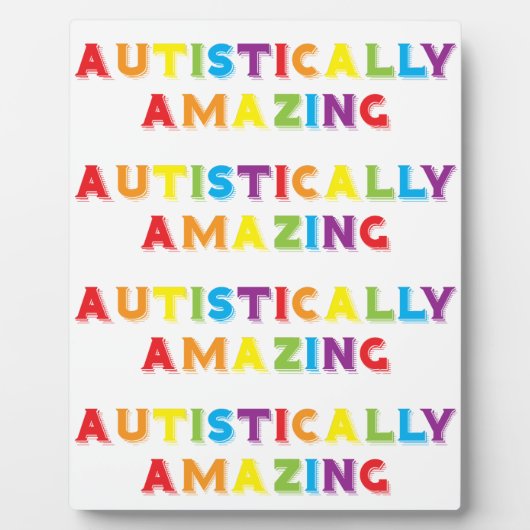 Autistisch verbazingwekkend fotoplaat (Voorkant)