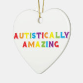 Autistisch verbazingwekkend keramisch ornament (Links)