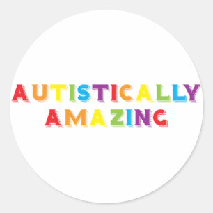 Autistisch verbazingwekkend ronde sticker