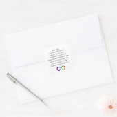 Autistische accommodatie-Sticker Vierkante Sticker (Envelop)