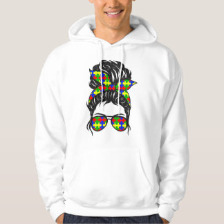 Autistische Autisme Bewustzijn Zonnebril Bandana W Hoodie