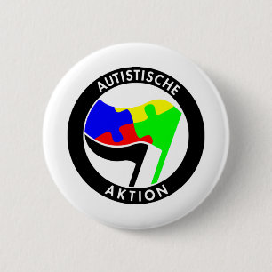 Autistische Autistische Actie Ronde Button 5,7 Cm