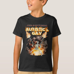 Autistische En Homo Skelet Vervloekte Autisme Meme T-shirt