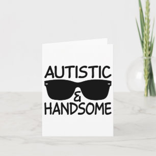 Autistische en knappe grappige Autisme Bewustzijn  Kaart