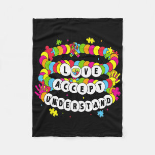 Autistische meisjes accepteren en begrijpen autism fleece deken