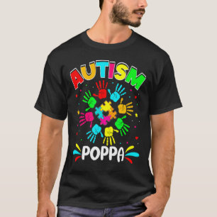 Autistische Papa Puzzel Steun Familie Autisme Bewu T-shirt
