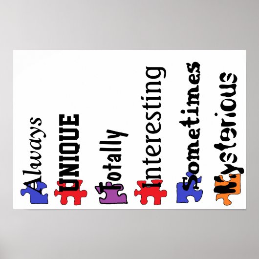 AUTISTISCHE POSTER (Voorkant)