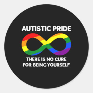 Autistische pride Autism Awareness Rainbow Infinit Ronde Sticker