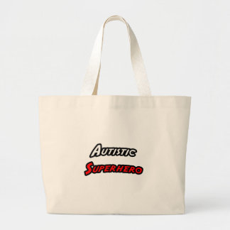 Autistische superheld grote tote bag