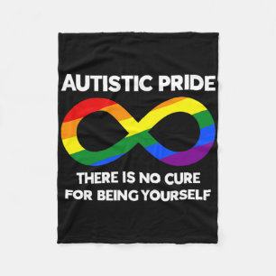 Autistische trots - Autisme bewustzijn - Regenboog Fleece Deken