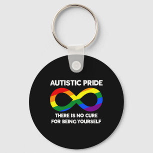 Autistische trots - Autisme bewustzijn - Regenboog Sleutelhanger