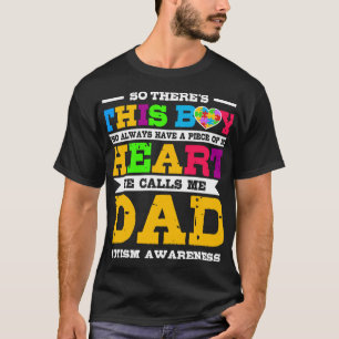 Autististische zoon noemt me Pap Autism Support Gi T-shirt
