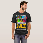 Autististische zoon noemt me Pap Autism Support Gi T-shirt (Voorkant volledig)