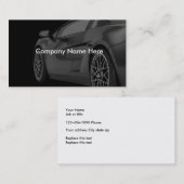 Autmotive entretient des cartes de visite (Devant / Derrière)