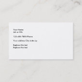 Autmotive entretient des cartes de visite (Dos)