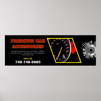 Auto Accessoires Aangepast Bewerkbaar Poster