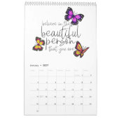 Auto-amour inspiration 2024 calendrier (Jan 2027)