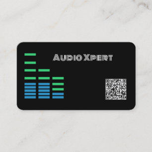 Auto Audio Stereo QR-code Visitekaartje