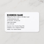 Auto Audio Visitekaartje (Achterkant)