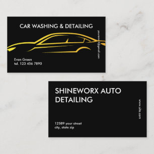 Auto auto Detailing Visitekaartje