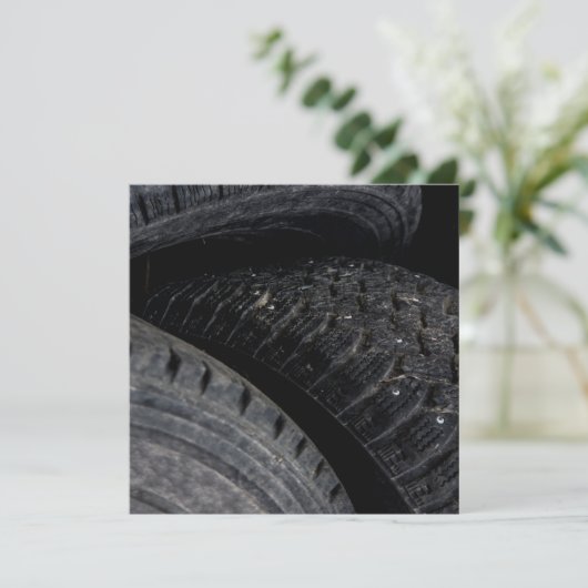 Auto Auto oude banden Black Road trips (Staand voorkant)