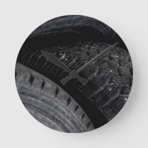 Auto Auto oude banden Black Road trips Ronde Klok