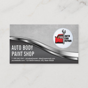 Auto Auto Reparatie Logo Mechanisch Visitekaartje