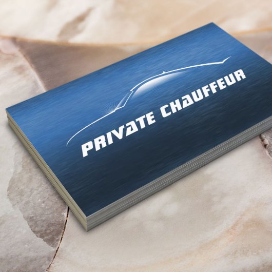 Auto-auto-stuurprogramma voor privé-Chauffeur Afsprakenkaartje