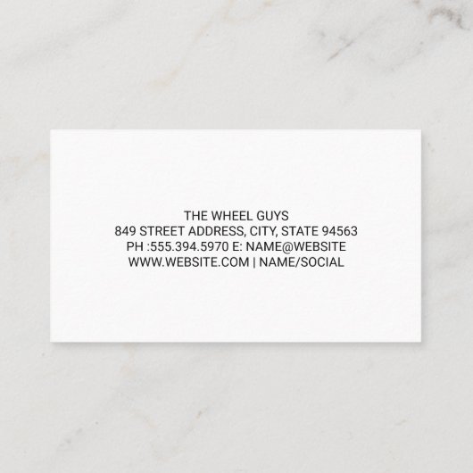 Auto autoband geruite race vlag visitekaartje (Achterkant)