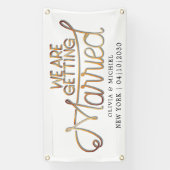 Auto banner 'we gaan trouwen' (Verticaal)