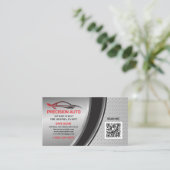 Auto Body Custom Paint Detailing Collison QR-code Visitekaartje (Staand voorkant)
