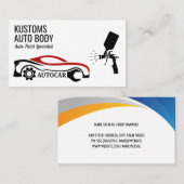 Auto Body Paint Services | autoreparatie Visitekaartje (Voorkant / Achterkant)
