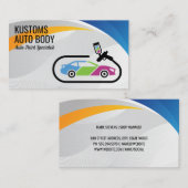 Auto Body Paint Services | Technici Visitekaartje (Voorkant / Achterkant)