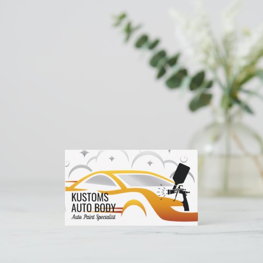 Auto Body Paint Services | technicus Visitekaartje (Staand voorkant)