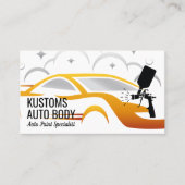 Auto Body Paint Services | technicus Visitekaartje (Voorkant)