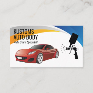 Auto Body Paint Services-Visitekaartje Visitekaartje