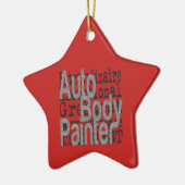 Auto Body Painter Extraordinaire Keramisch Ornament (Links)