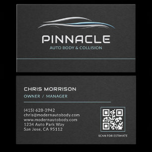 Auto Body QR Code Professioneel Visitekaartje